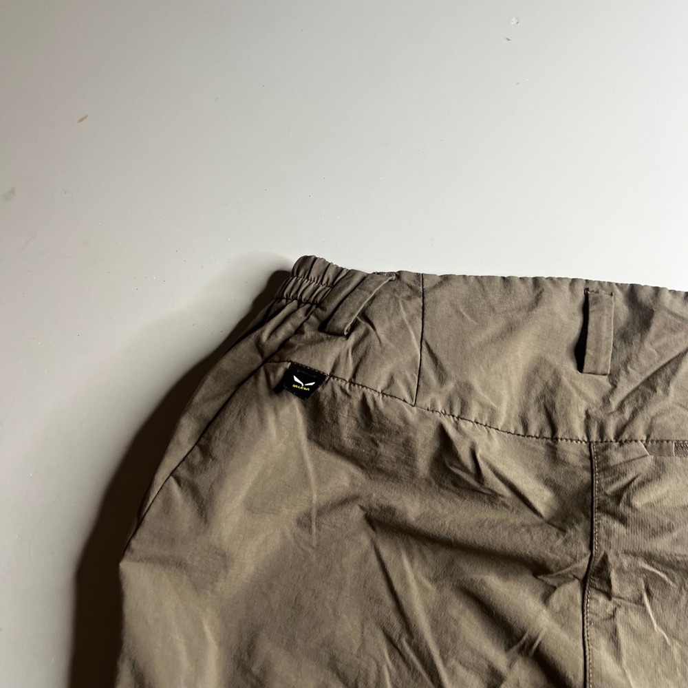 Salewa Women Hiking Pants US S Olive Brown Outdoor Trekking Trousers RN 134696 - Picture 2 of 8